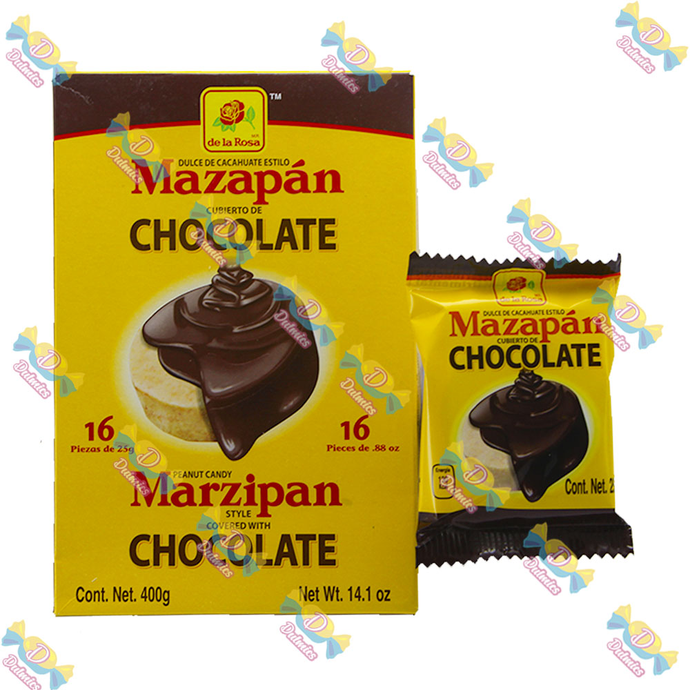 DE LA ROSA MAZAPAN CHOCOLATE 16 PZS – Dulmics