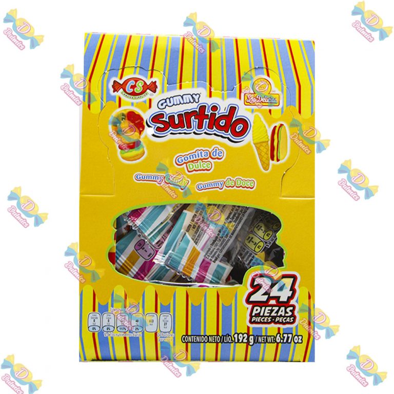 LAS DELICIAS GUMMY SURTIDO 24 PZS – Dulmics